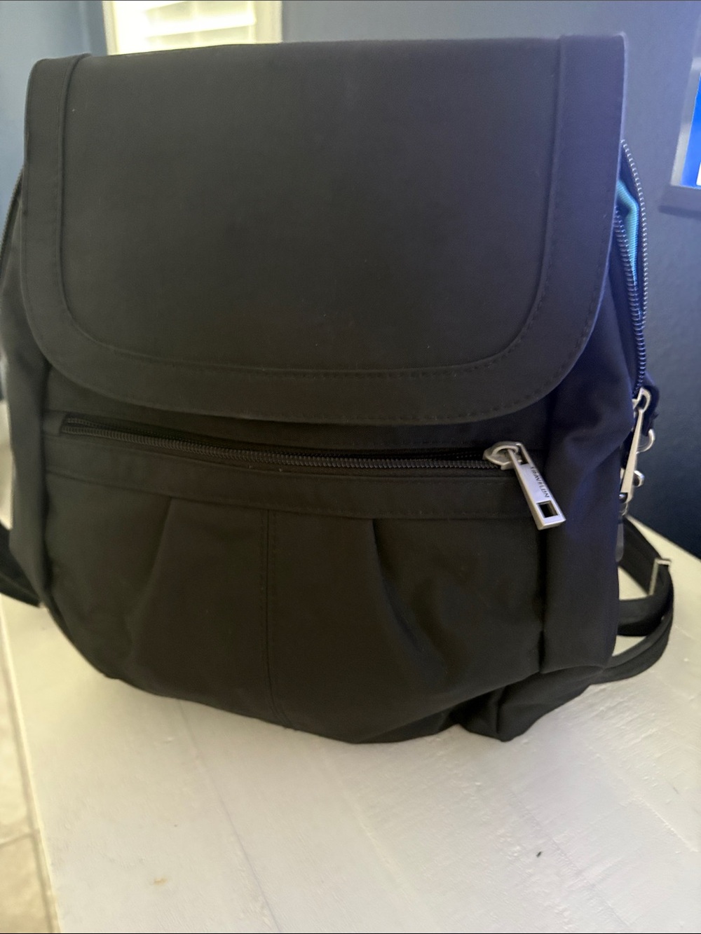 Women’s Travelon Black Nylon Backpack - Sleek Everyday Bag